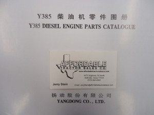Y385T engine parts manual