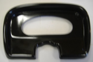 Black dash panel for instrument cluster