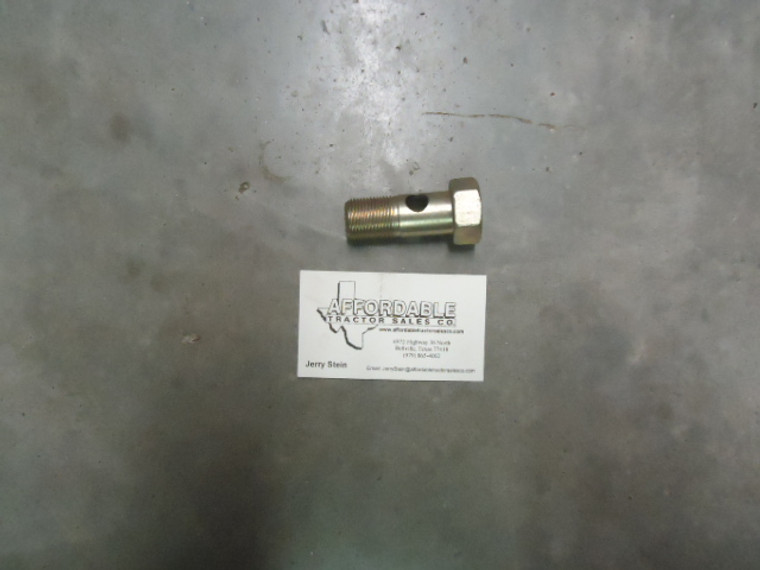 Hollow bolt for hydraulic line