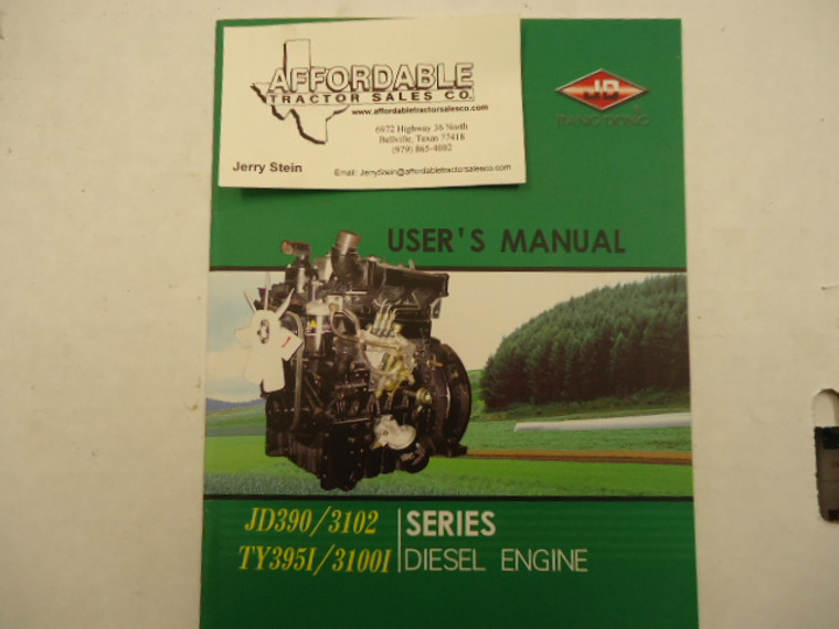 TY395I parts manual