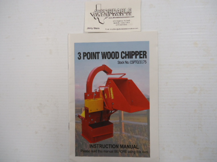 Factory woodchipper manual