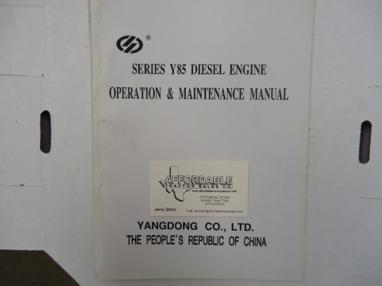 Y85 Operation Manual