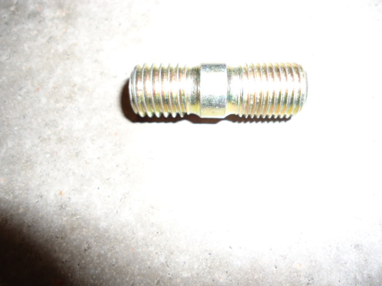 Front wheel lug stud with nut