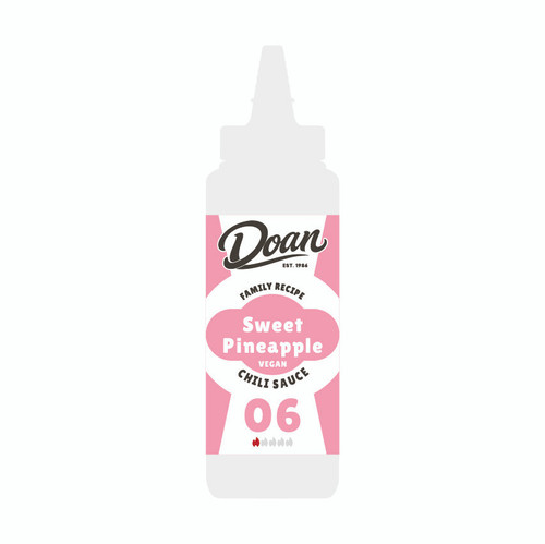 Doan 06 Sweet Pineapple Chili Sauce bottle, fresh pineapple chili sauce with mild heat
