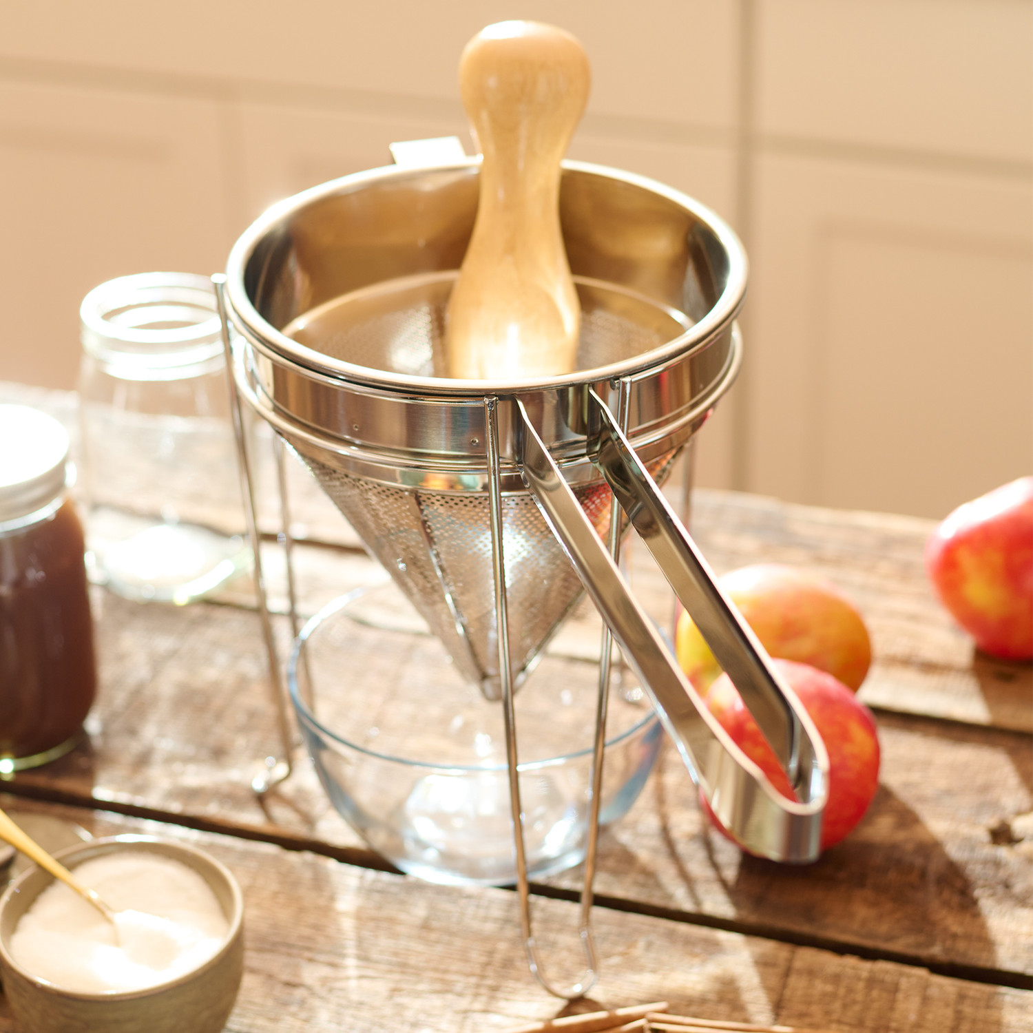 Chinois Strainer, Pestle and Stand Roots Harvest®