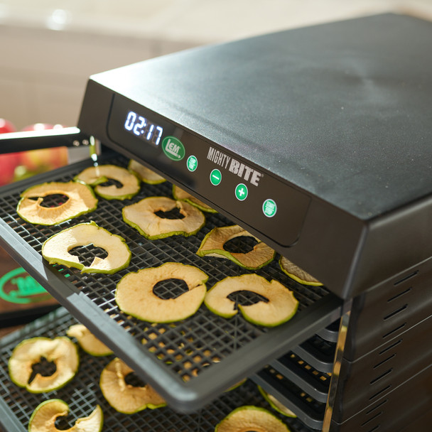 MightyBite® 6-Tray Dehydrator Dehydrating Apples