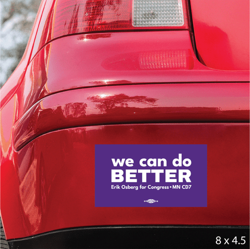 We Can Do BETTER (8" x 4.5" Bumper Magnet)