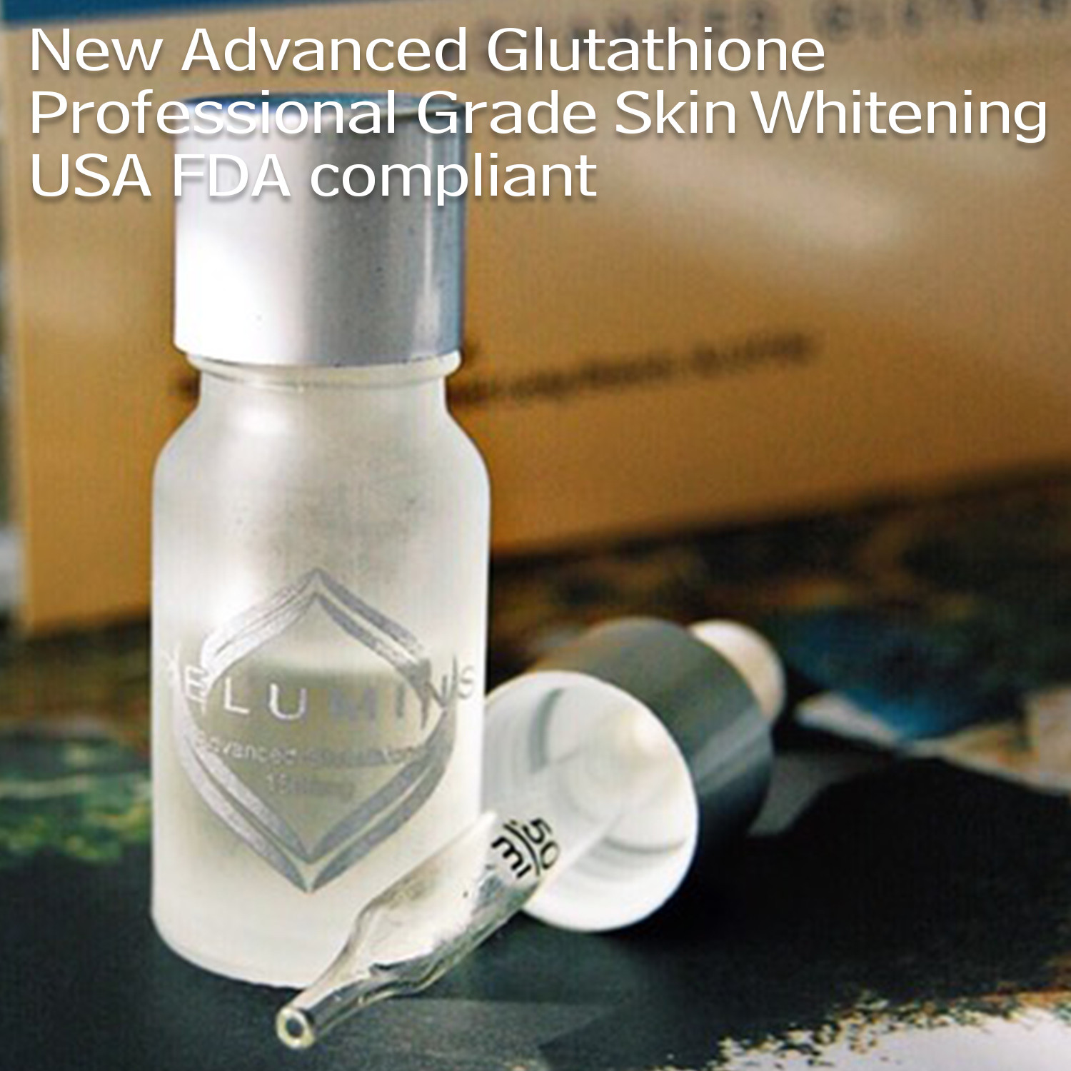 New Advanced Sublingual Glutathione 1500mg - Professional Grade Skin  Whitening Single Vial