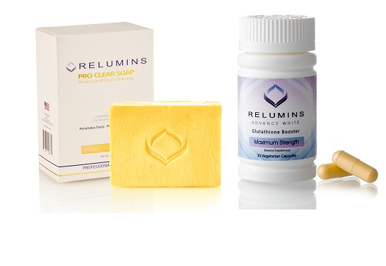 relumins advance white glutathione booster Yellow Acne Clear Soap + Relumins Glutathioe Max Strength NEW Relumins Advance White Active