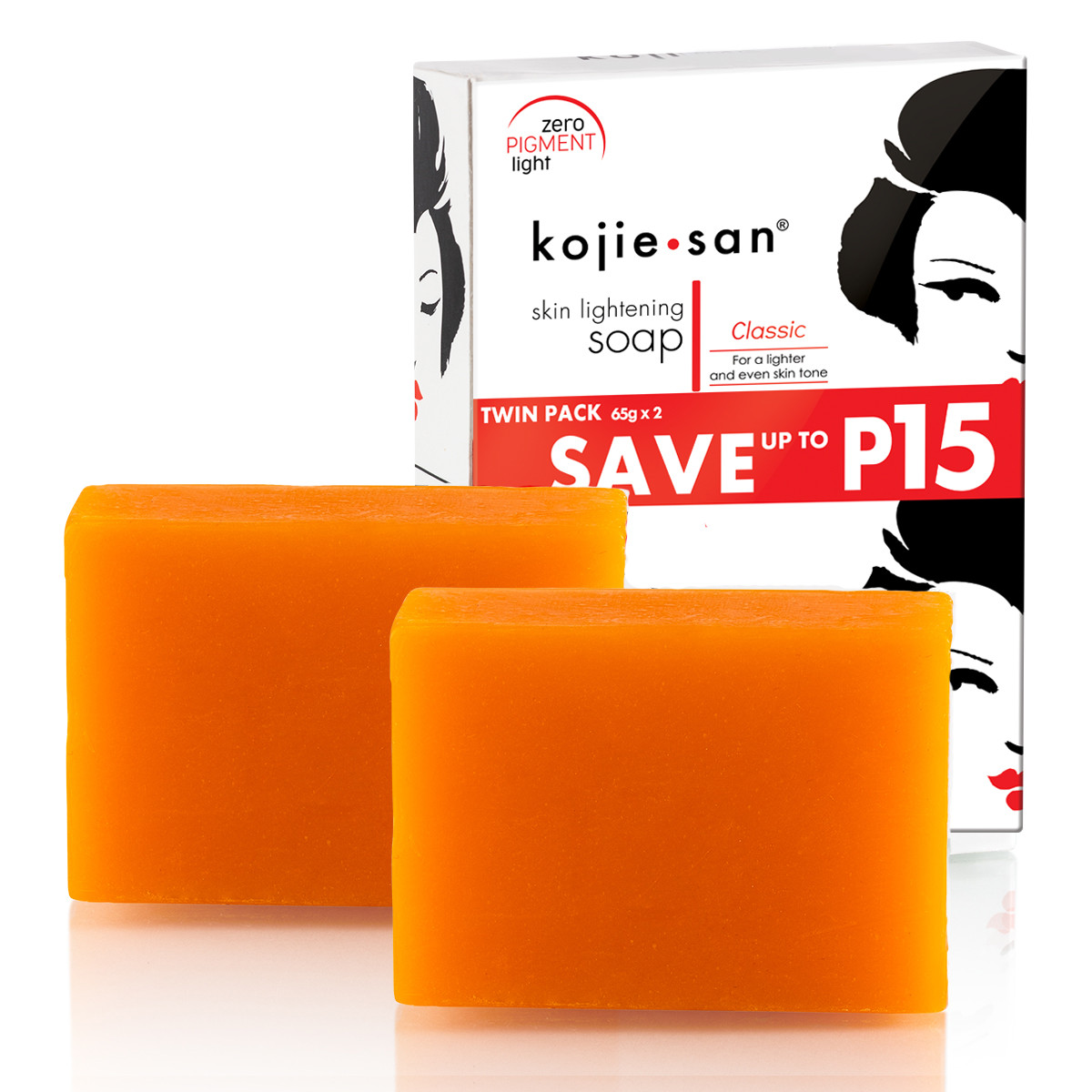 Kojie San Skin Lightening Kojic Acid Soap 2 Bars - 65g-SUPER