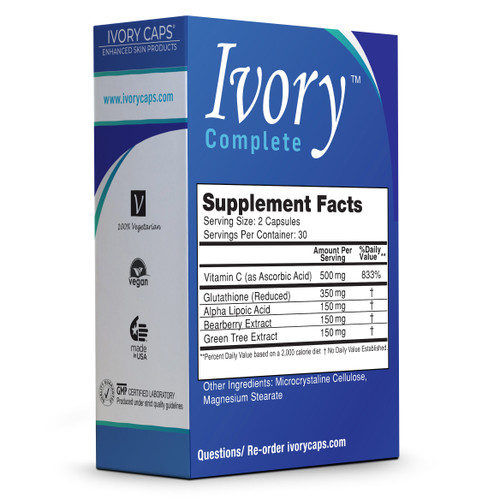 Ivory Complete ALL-IN-ONE Advanced Glutathione/Vitamin C Supplement Ivory Complete ALL-IN-ONE Advanced Glutathione/Vitamin C Supplement