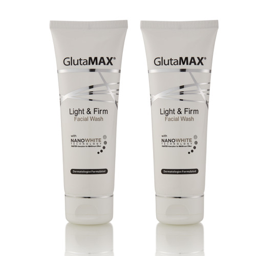 GlutaMAX Light and Firm Facial Wash - With Cell Active Mirco Scrub Technology - 2 Pack