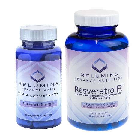 Relumins Skin Whitening Advanced White Oral Anti-Aging Resveratrol R3  Nutrition Stack