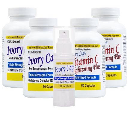 Ivory Caps Skin Whitening Lightening Beauty Pills Cream (System 2) - You  Look Light Canada