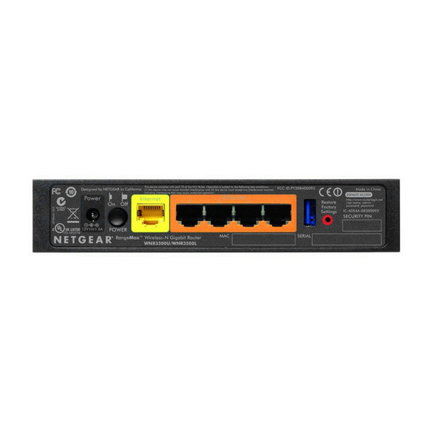 Netgear WNR3500L VPN Router Back