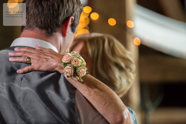All rose wristlet corsage with soft pink roses for prom