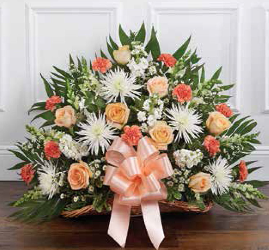 Funeral Basket Wicker Delux