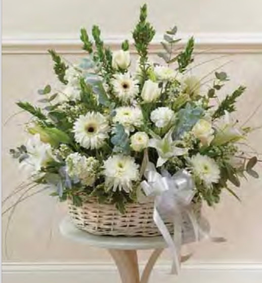 Funeral Basket Wicker Premium