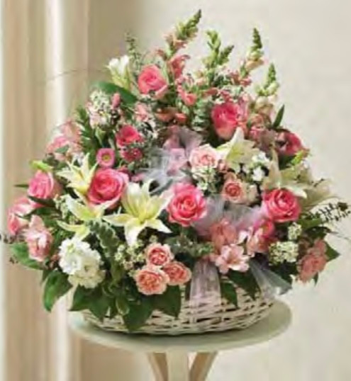 Funeral Basket Wicker Premium