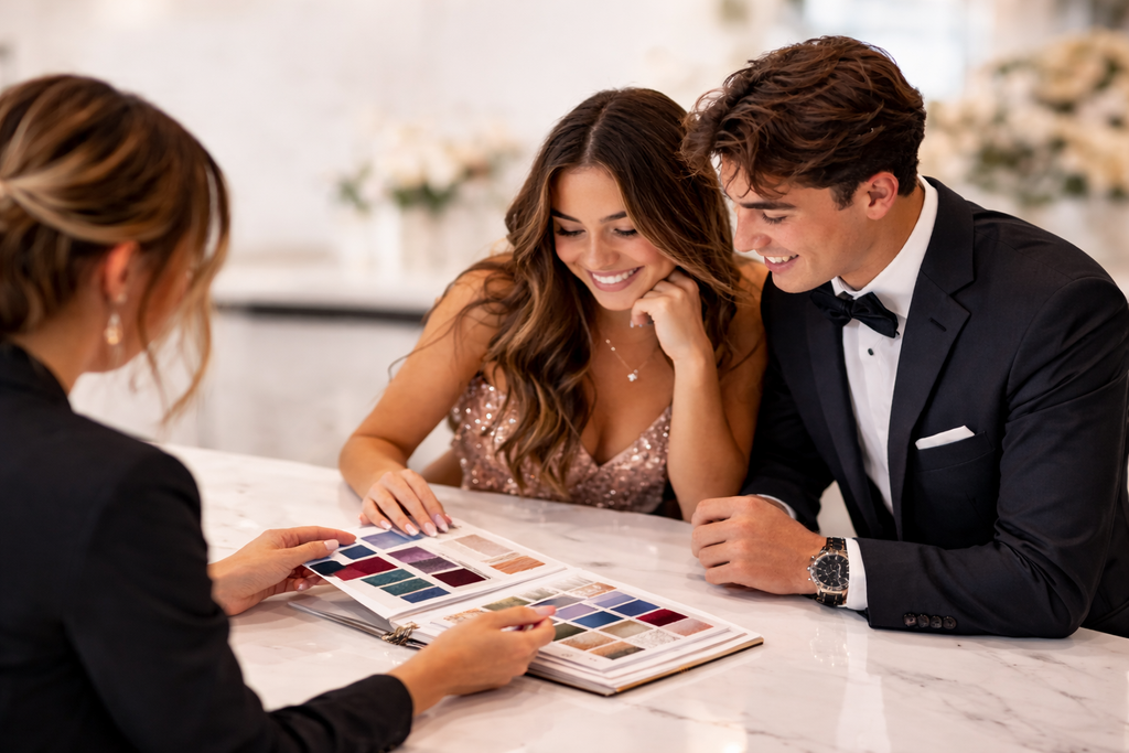 Designer choice wristlet corsage with mixed seasonal flowers for prom or wedding