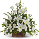 Funeral Basket Wicker Petite