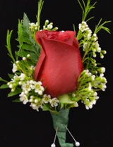 fresh rose boutonniere gilbertsville flower shop