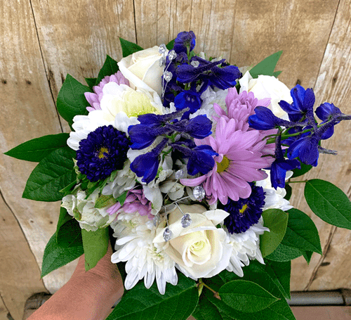 rose and mixed flower bouquet gilbertsville florist