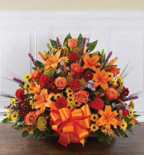 Funeral Basket Wicker Delux