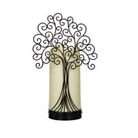 Memorial Candle with Flowers