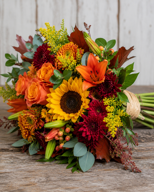 Fall Grande Designer’s Choice loose bouquet of flowers