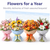 Flowers for a Year – Monthly Loose Wrapped Bouquet Subscription