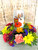 Fall Crackle Glass Arrangement