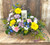Memorial Candle with Flowers Funeral