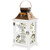 Elegant white sympathy lantern with LED candle and copper finish displayed near a sunny window, creating a comforting memorial display for remembrance and home décor.