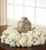 Custom memorial wreath designed to display an urn or picture frame at a funeral service
