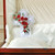 Handcrafted sympathy pillow designed for display inside an open casket