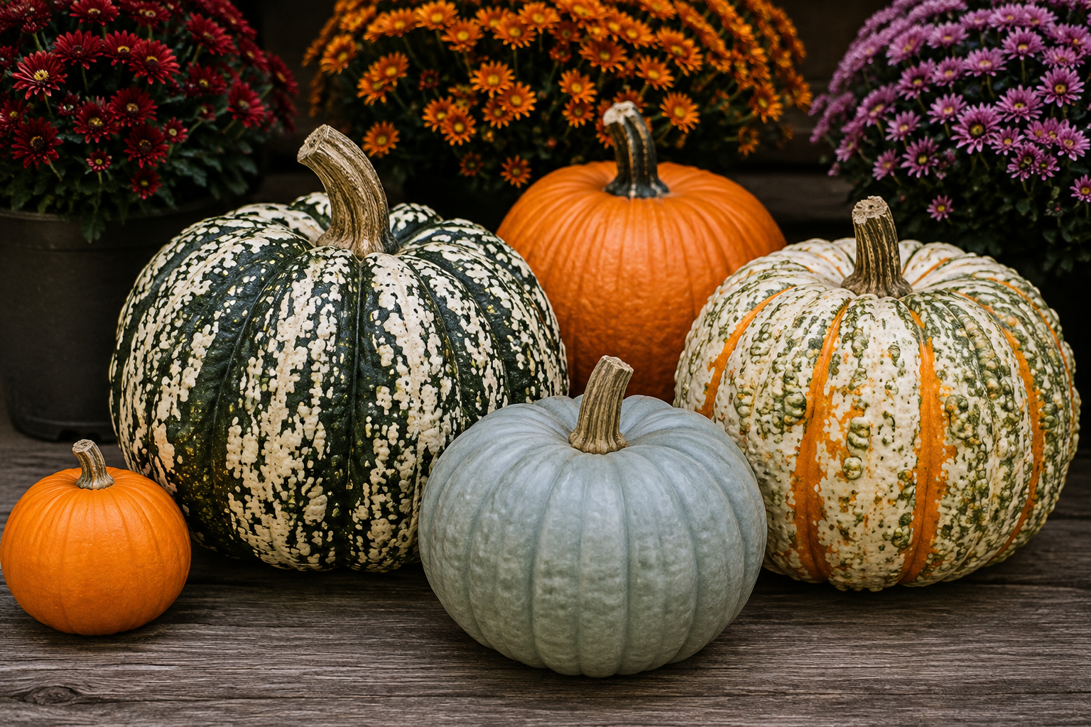 Specialty fancy pumpkins