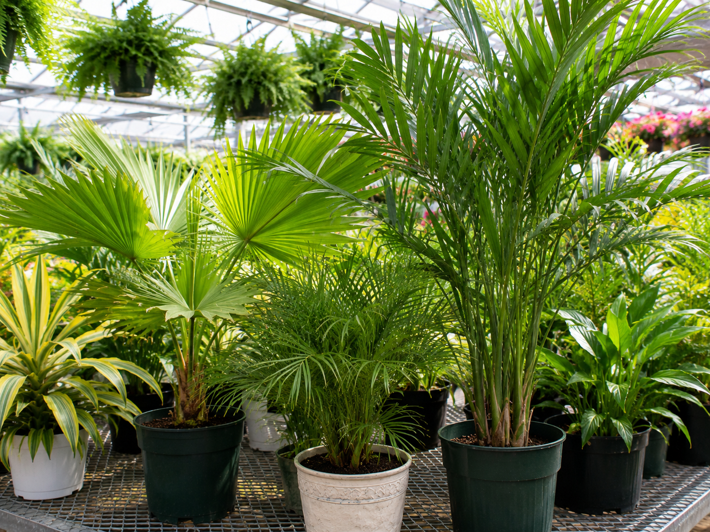 Palm plants at Wendy's Flowers Garden Center