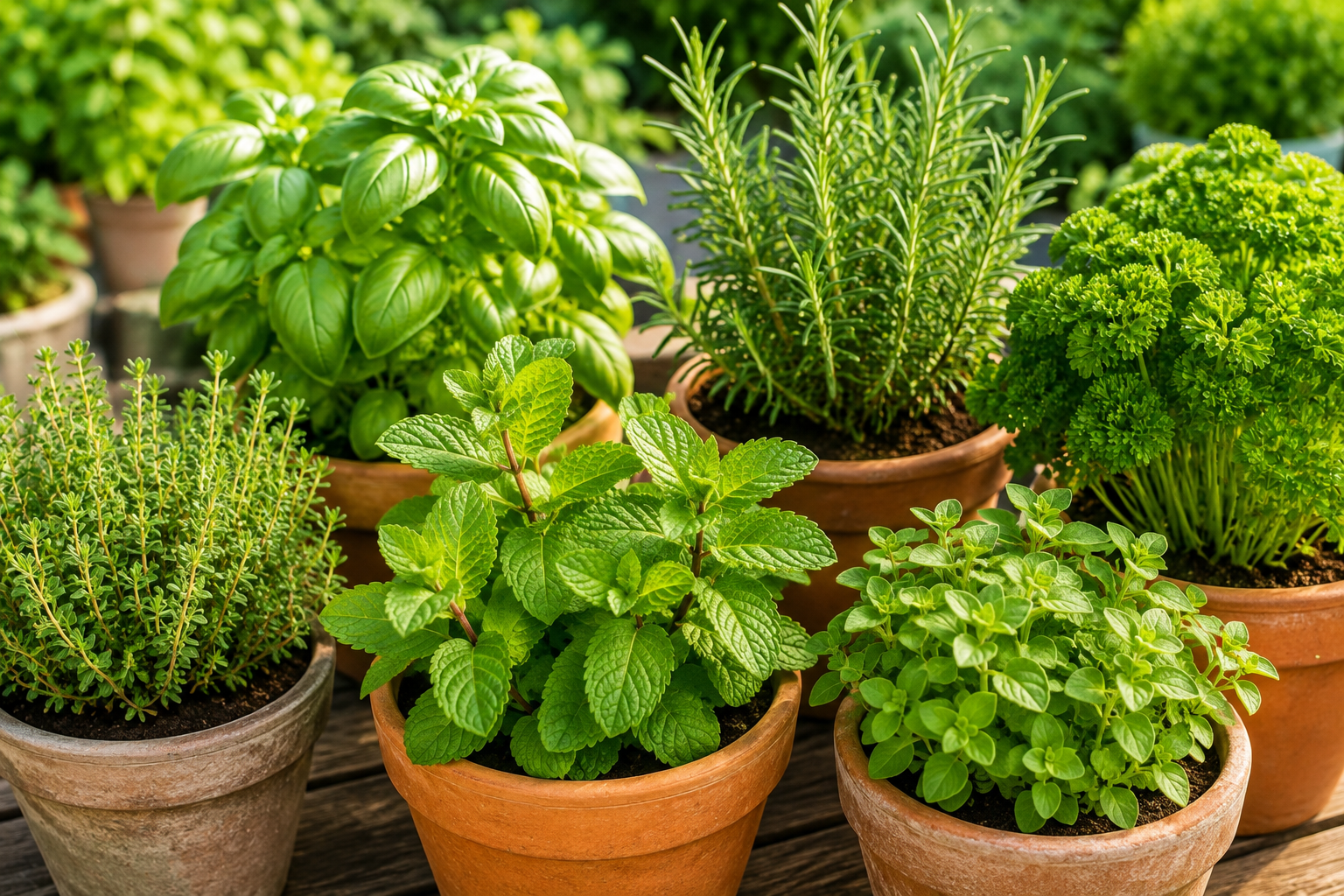 Herb plants at Wendy's Flowers Garden Center