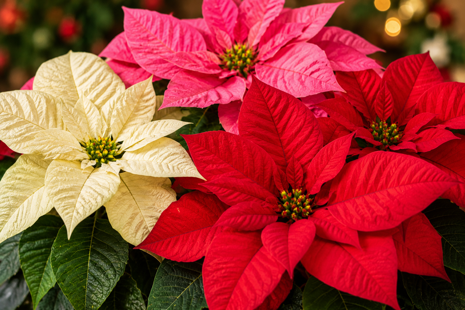 Poinsettia plants at Wendy's Flowers