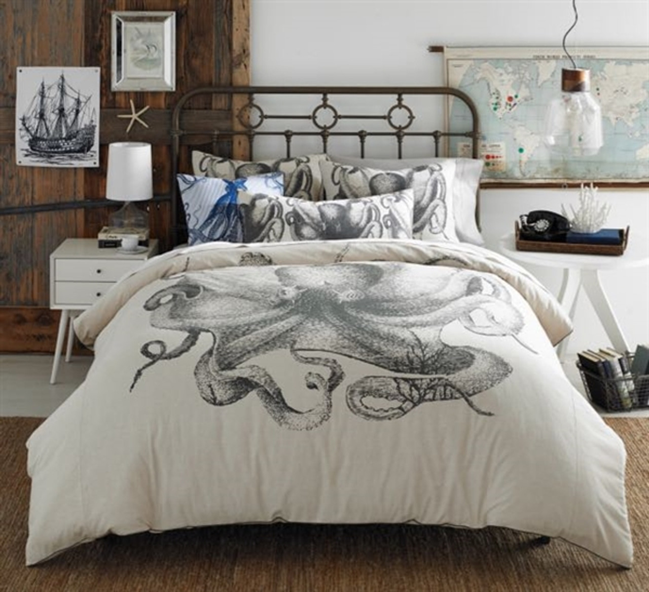 Buy Pulpo King Duvet Cover Octopus Bed And Bath Accessories