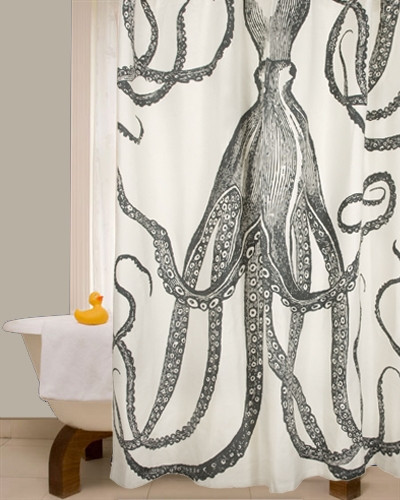Octopus Shower Curtain - Thumbnail 4