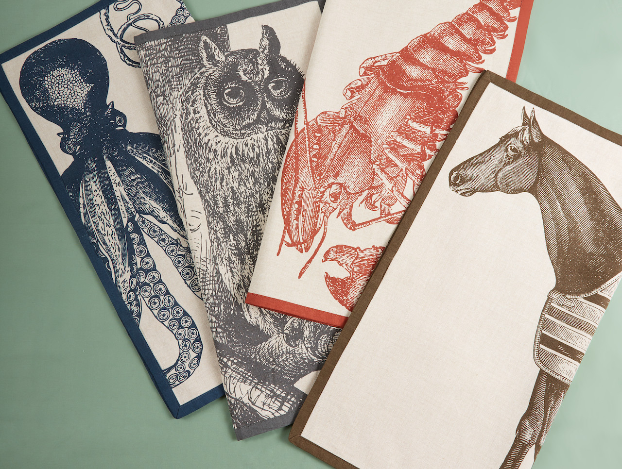 Thomas Paul Octopus Dinner Napkin - Thumbnail 3