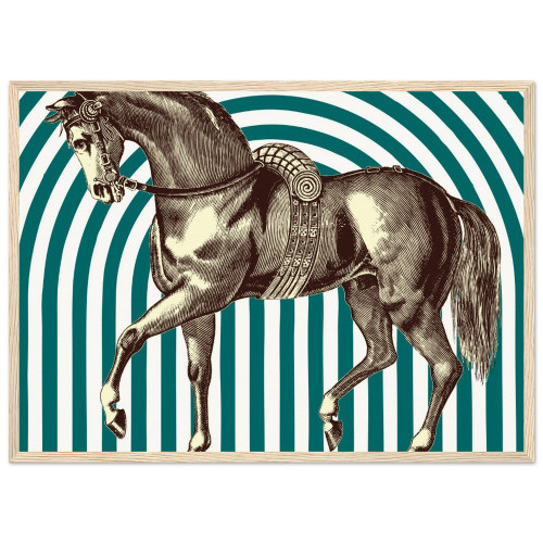 THOROUGHBRED PRINT TEAL