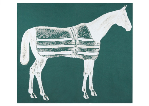 Thoroughbred Eco Throw – Nero | Recycled Cotton Knit Blanket Made