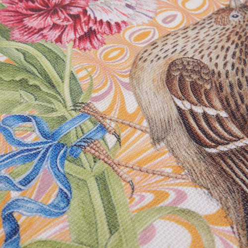 THOMAS PAUL FAUNA BIRD VALET TRAY/APPETIZER PLATE MARIGOLD