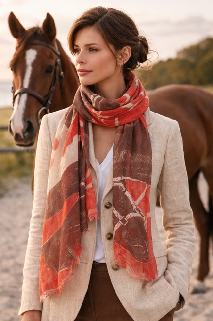 EQUUS LINEN/WOOL SHAWL — Luxury Lightweight Oversized Shawl, Linen/Wool Blend Wrap by Thomaspaul
