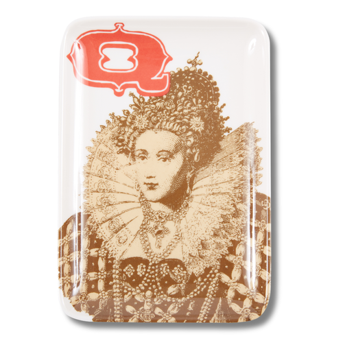 Alphabet Queen Melamine Valet Tray