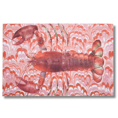 Thomaspaul Palm Beach Lobster Woven Vinyl Placemats – Set of 4