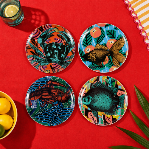 Côte de la Mer Melamine Coasters Set of 4